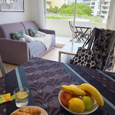 Marine Les Pins - T2, 4p, Terrasse, Pk, Plages 昂蒂布