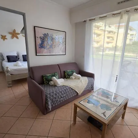 Marine Les Pins - T2, 4p, Terrasse, Pk, Plages Antibes